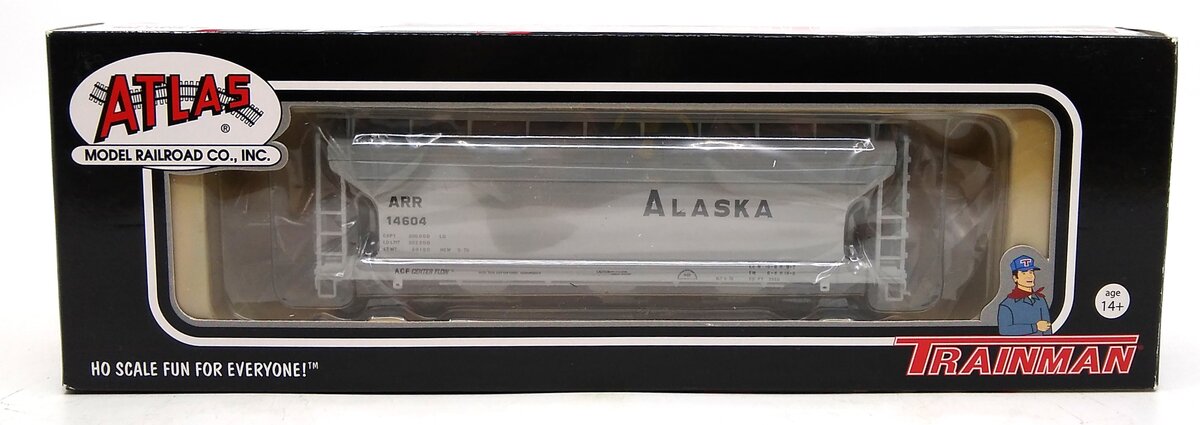 Atlas 20001136 HO Scale Alaska RR ACF3560 Covered Hopper #14604 LN/Box