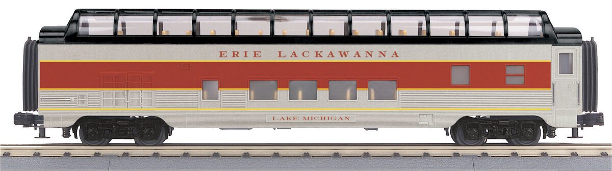 MTH 30-67641 Erie Lackawanna 60' Streamlined Vista Dome 