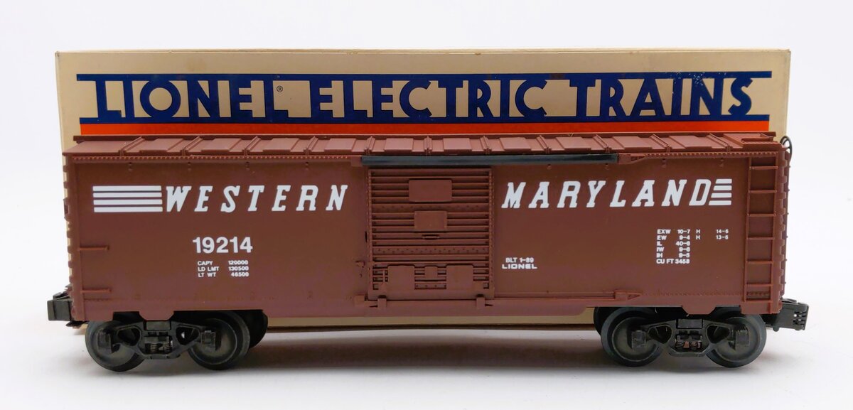 Lionel 6-19214 O Gauge Western Maryland Boxcar #19214 LN/Box
