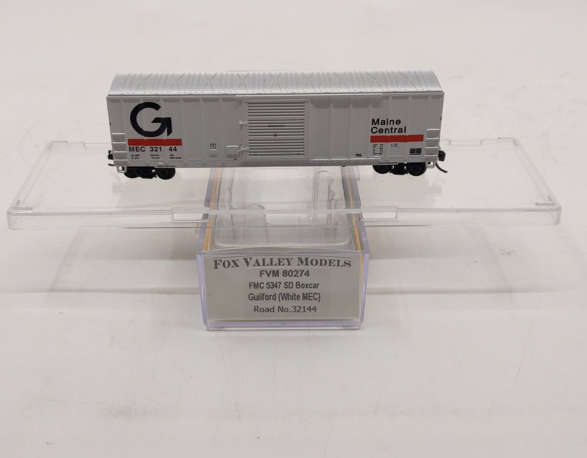 Fox Valley Models 80274 N FMC 5347 Guilford/MEC/White Boxcar #32144