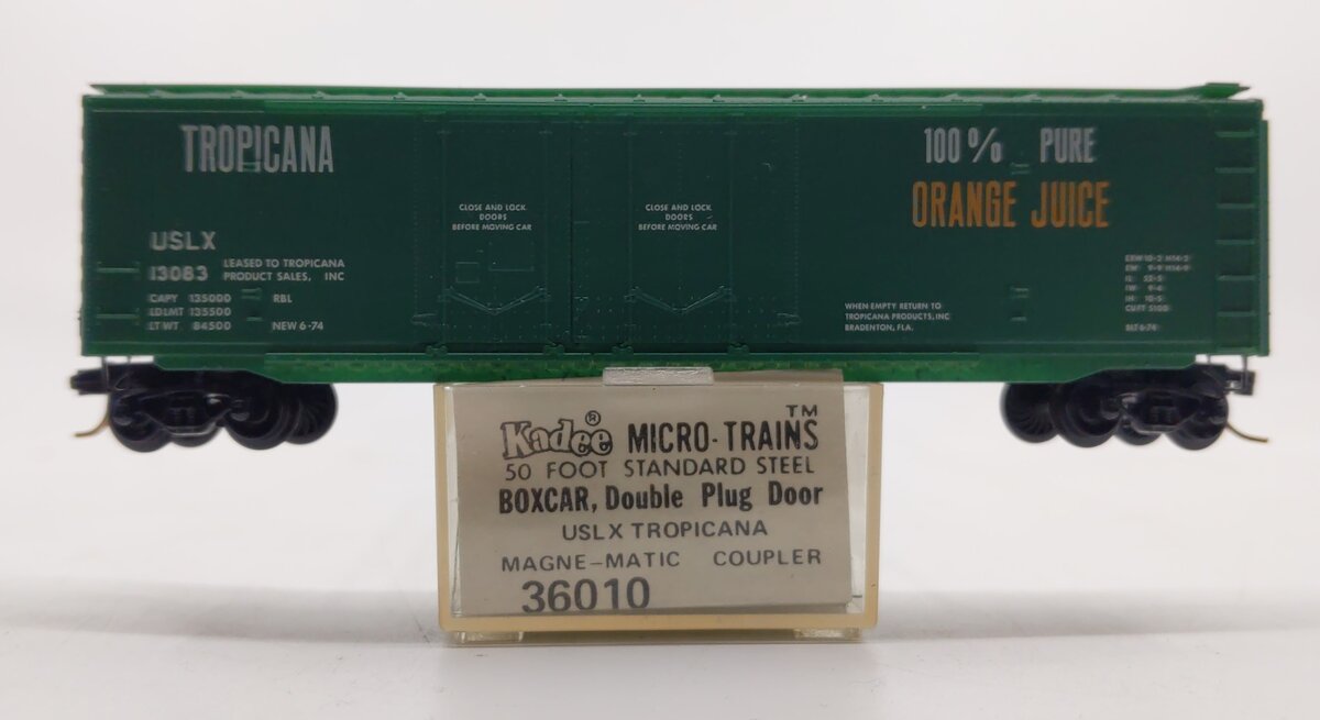 Micro-Trains 03600010 N Tropicana 50' Double Plug Door Boxcar #13083