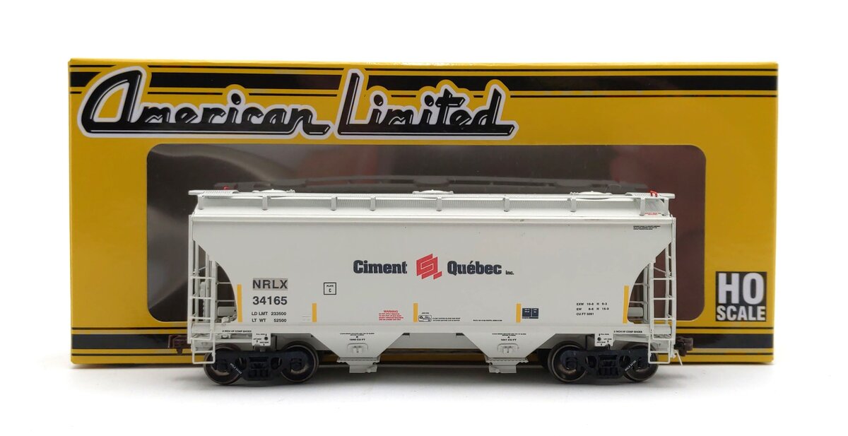 American Limited Models 2028 HO NRLX Trinity 3281 2-Bay Covered Hopper #34165