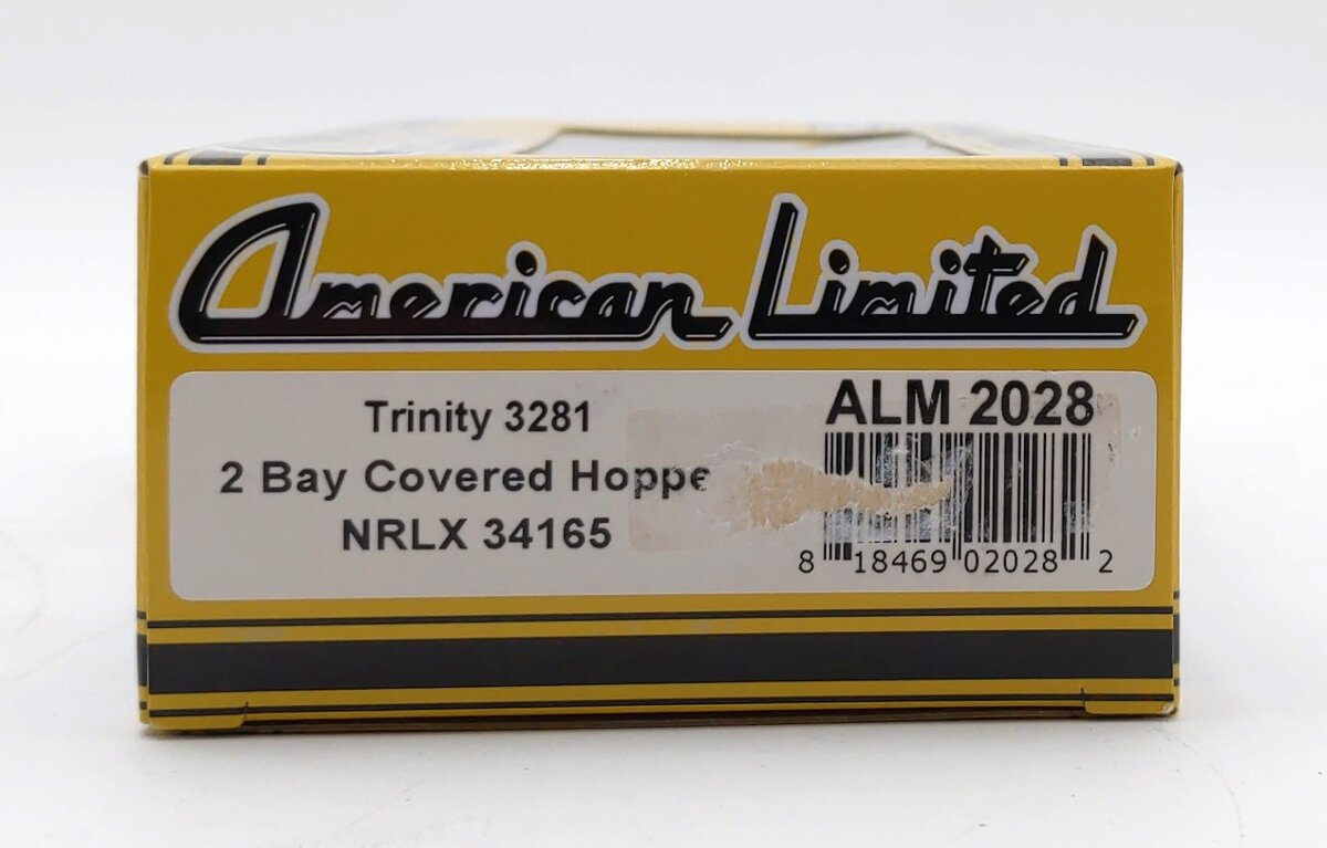 American Limited Models 2028 HO NRLX Trinity 3281 2-Bay Covered Hopper #34165