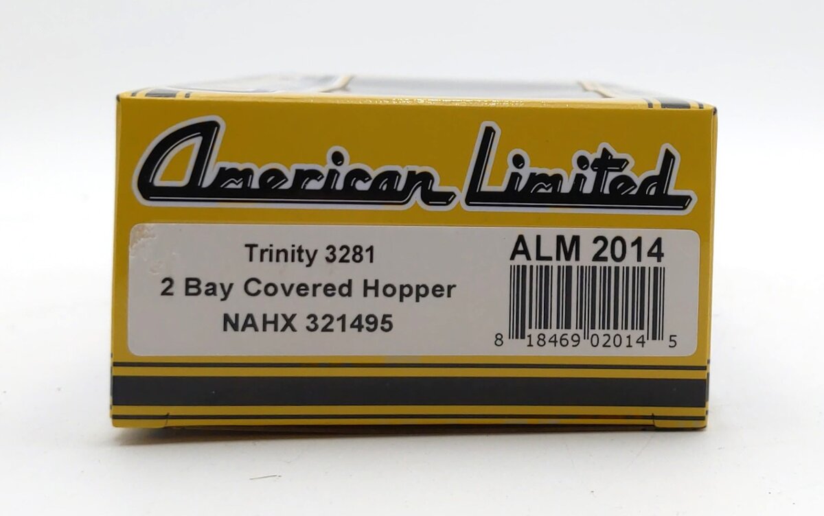 American Limited Models 2014 HO NAHX Trinity 3281 2-Bay Covered Hopper #321495