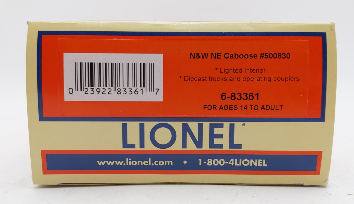 Lionel 6-83361 O Norfolk & Western Northeast Style Caboose