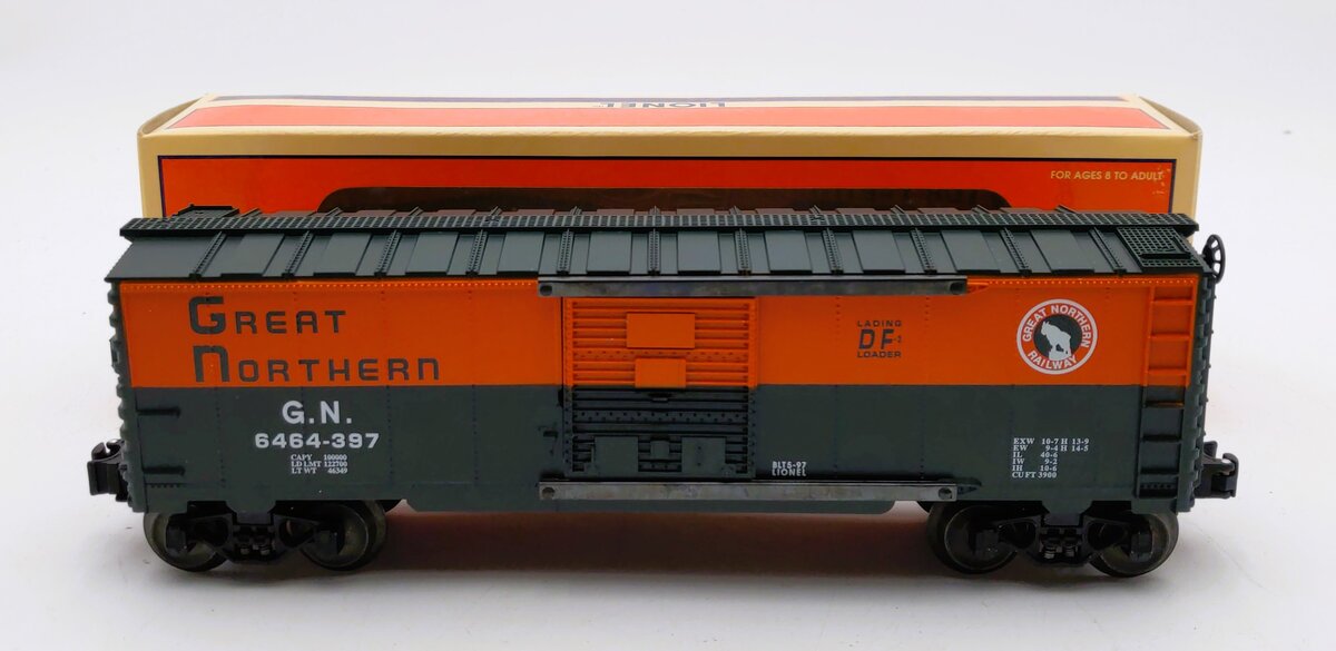 Lionel 6-19291 O Gauge Great Northern Boxcar #6464-397 NIB