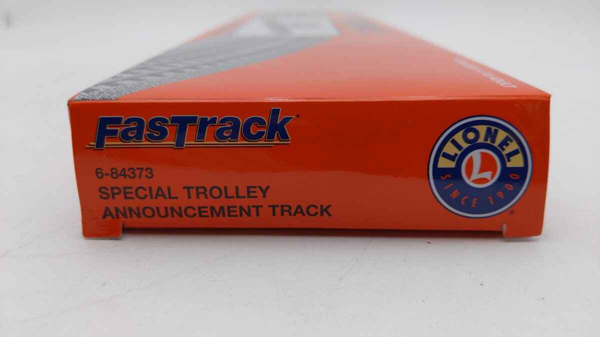 Lionel 6-84373 O 15'' Special Trolley Announcement FasTrack Section LN/Box