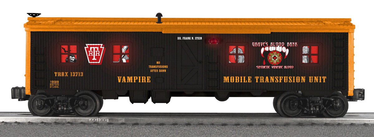 Lionel 6-19589 O Gauge Blood Transfusion Bunk Car