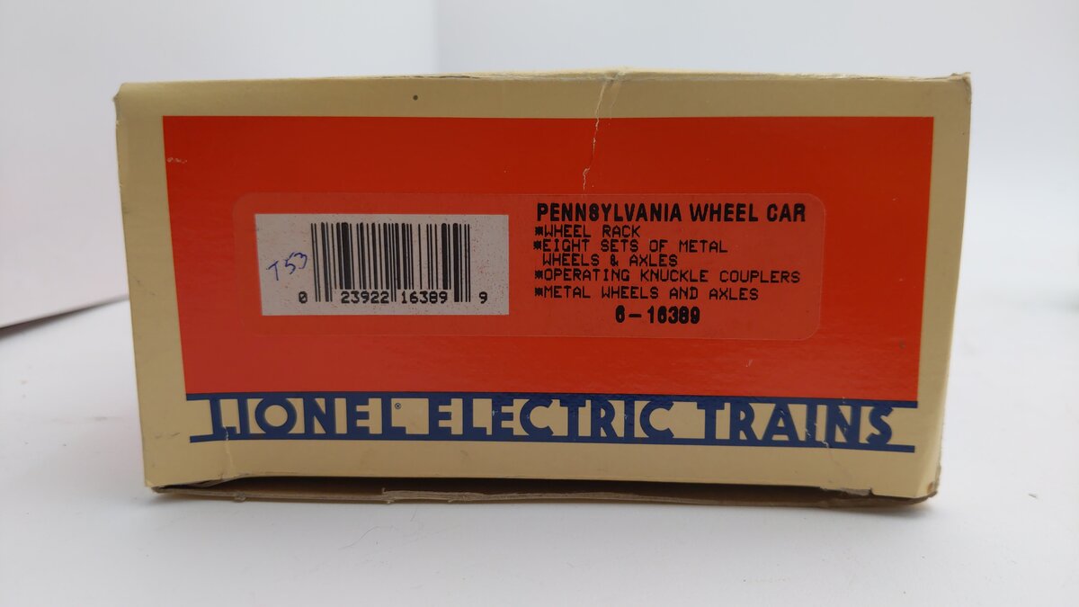 Lionel 6-16369 O Gauge Wheel Rack Flat Car EX/Box