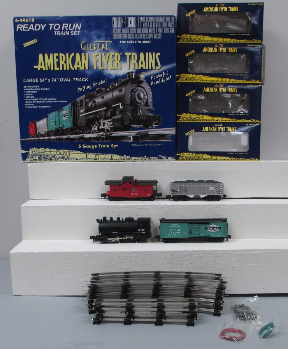 American Flyer 6-49618 S Gauge New York Central Dockside Steam Train Set