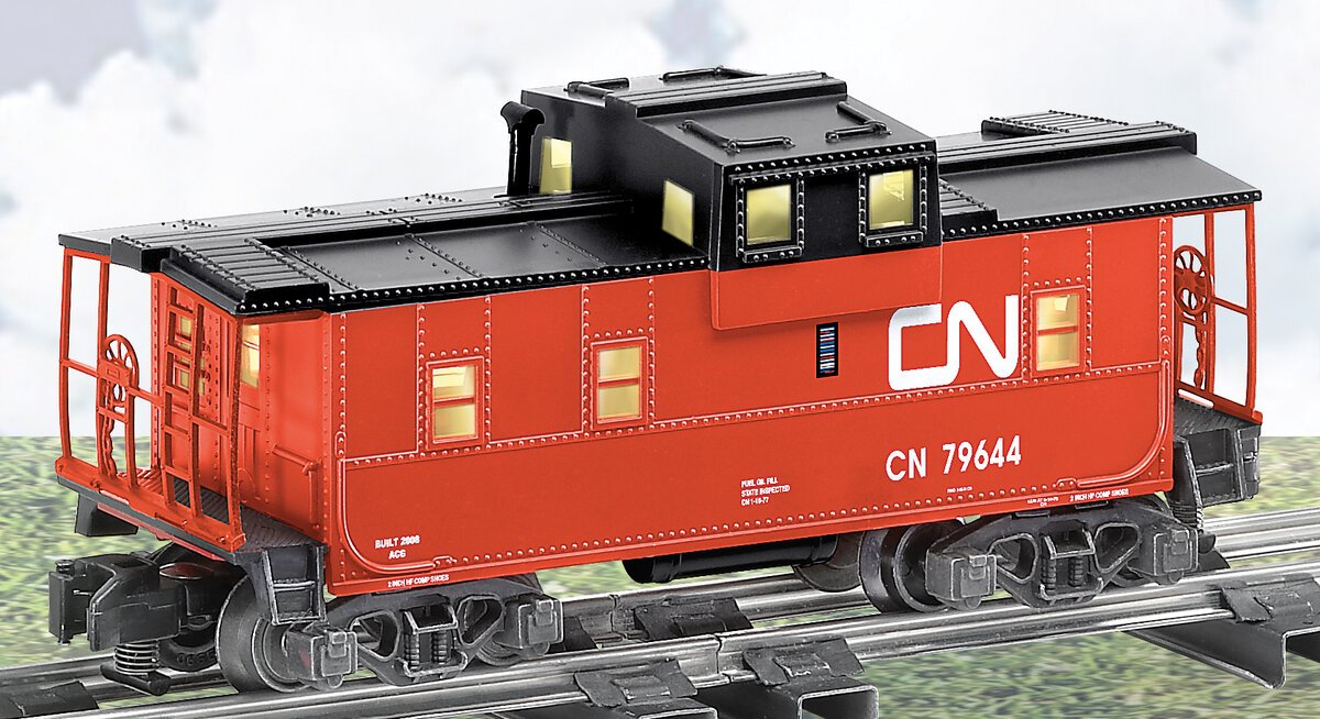 American Flyer 6-48747 S Scale Canadian National Extended Vision Caboose