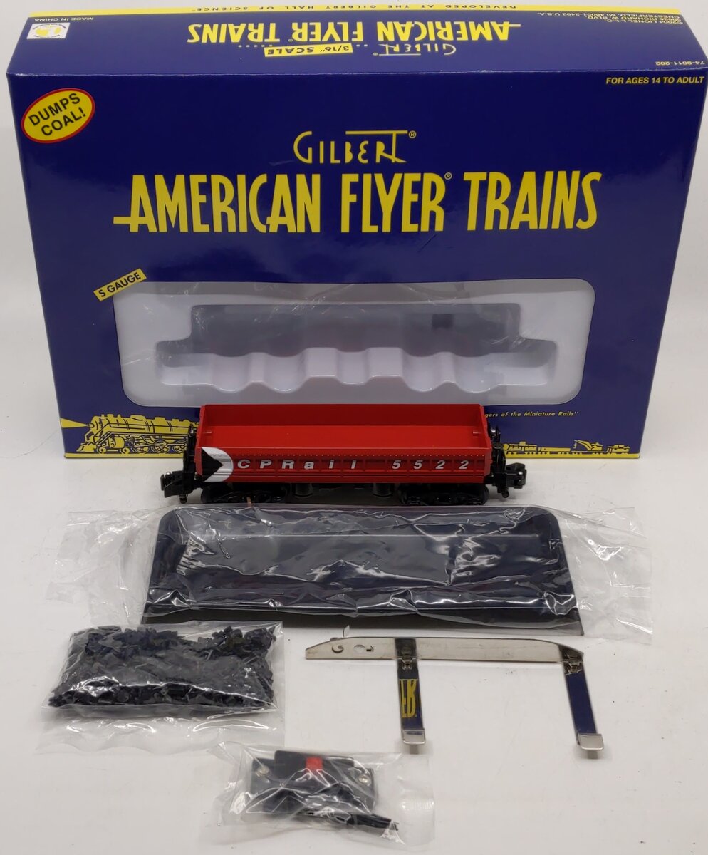 American Flyer 6-49047 S Scale Canadian Pacific Rail Coal Dump Car