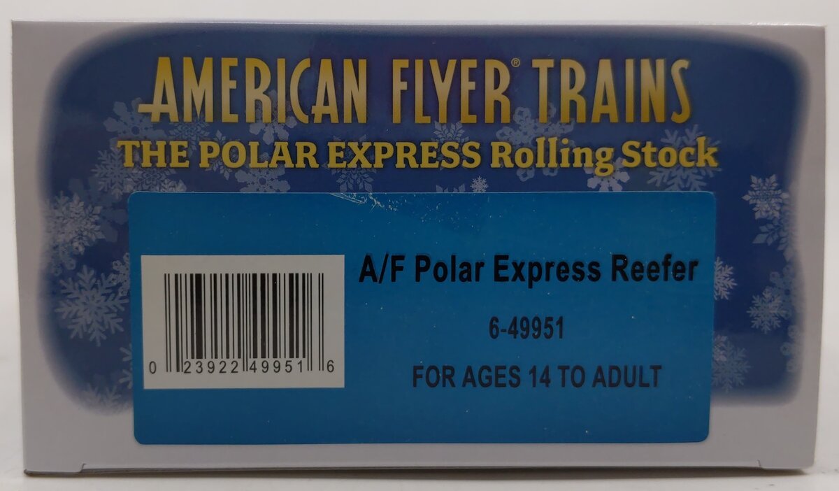 American Flyer 6-49951 S The Polar Express™ Wood-Sided Reefer NIB