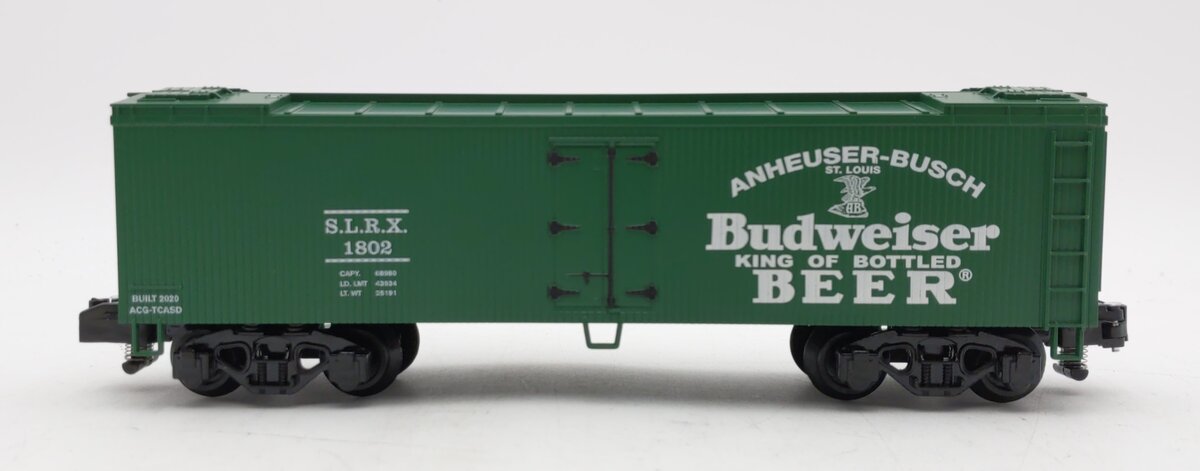 American Flyer 2001012 S TCA Budweiser Beer Woodside Reefer #1802 LN/Box