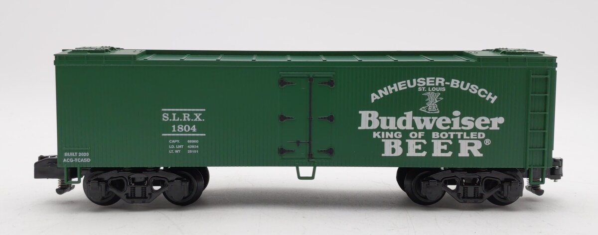 American Flyer 2001013 S TCA Budweiser Beer Woodside Reefer #1804 LN/Box