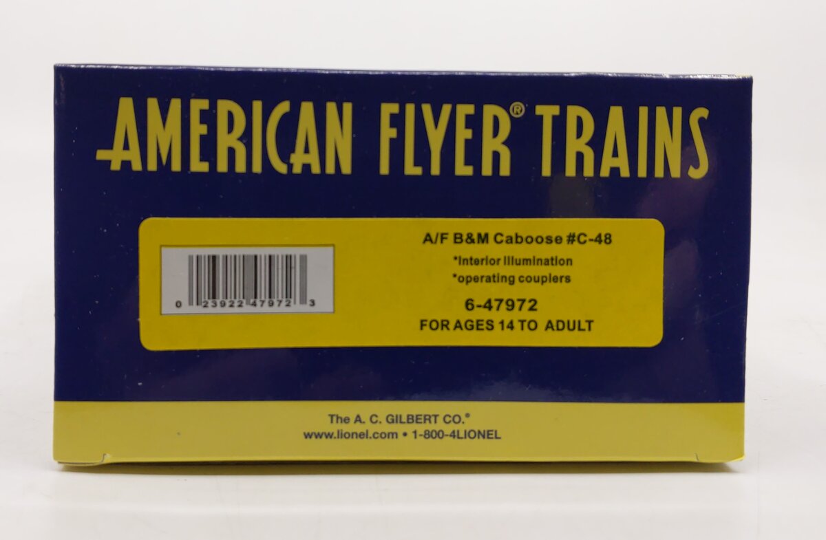 American Flyer 6-47972 S Boston & Maine Cupola Caboose