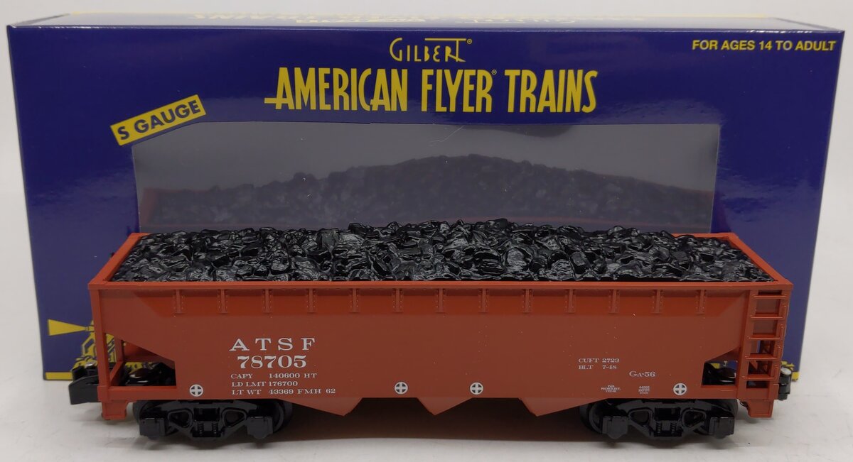 American Flyer 6-44060 S Santa Fe American Flyer 3-Bay Hopper #78705 NIB