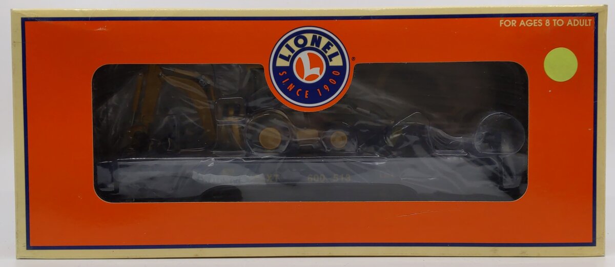 Lionel 6-29442 O Gauge CSX Flatcar with Backhoe #600513 LN/Box