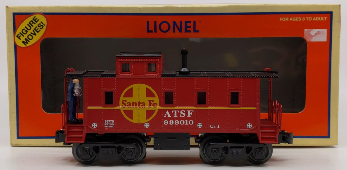 Lionel 6-36775 O Gauge Santa Fe Animated Caboose #999010