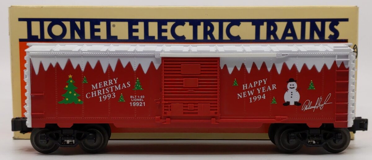 Lionel 6-19921 O 1993 Employee Christmas Boxcar LN/Box
