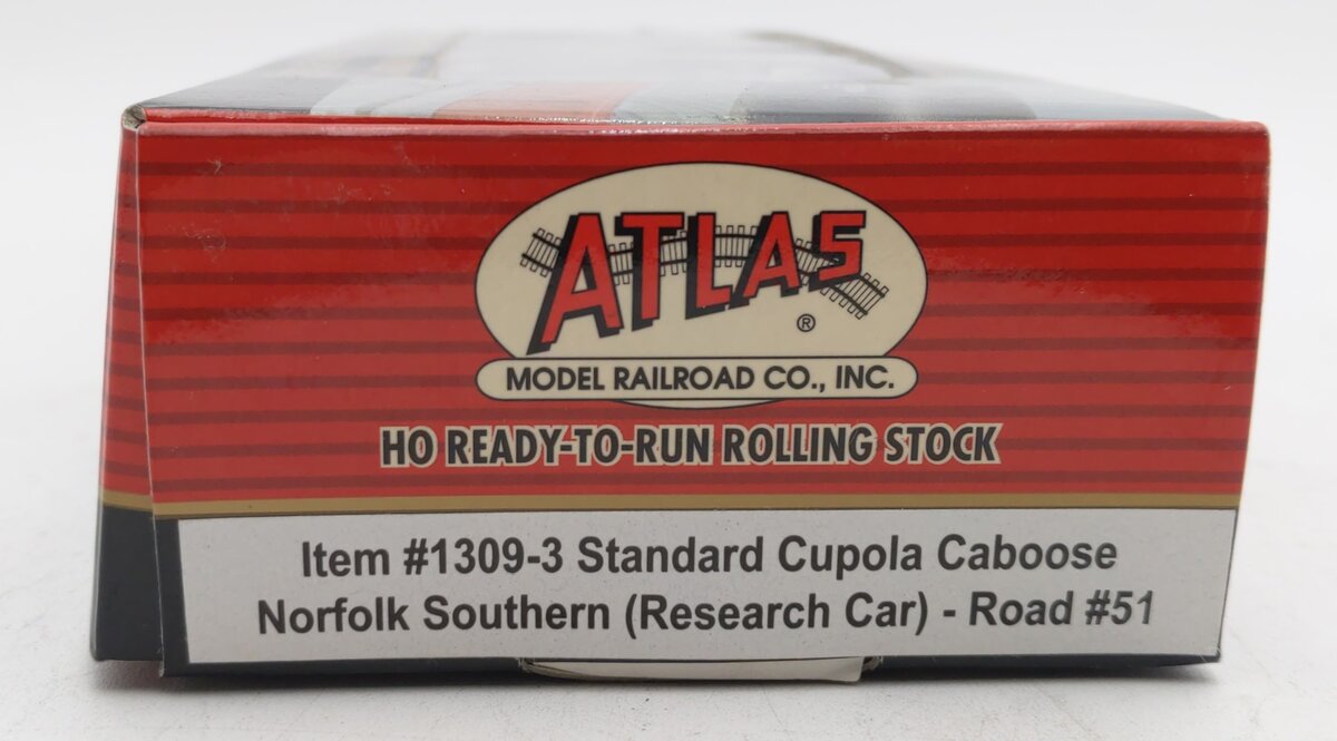 Atlas 1309-3 HO Scale Norfolk Southern Cupola Caboose #51