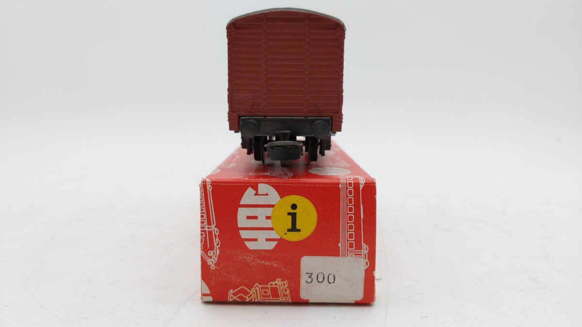 HAG 300 HO SBB Guterwagon Closed Goods Wagon #43216 LN/Box