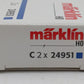 Marklin 24951 M Track to C Track Adapter Track (Box of 2) LN/Box