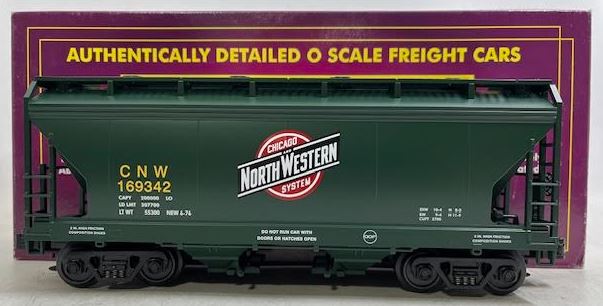 MTH 20-97475 O Gauge Chicago & North Western Centerflow Hopper #169342 LN/Box