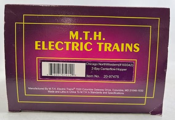 MTH 20-97475 O Gauge Chicago & North Western Centerflow Hopper #169342 LN/Box