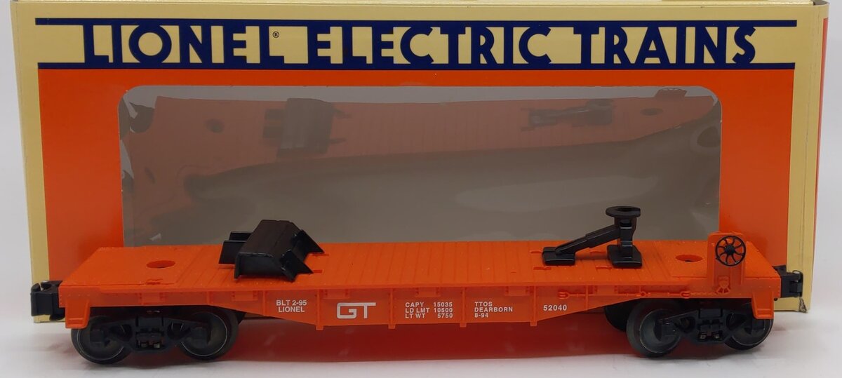 Lionel 6-52040 O Gauge TTOS Grand Trunk Flatcar without Trailer LN/Box