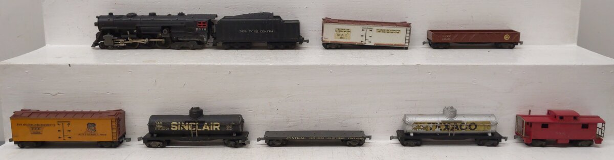 American Flyer Vintage HO Tru-Model NYC Die-Cast Steam Freight Train Set/Box