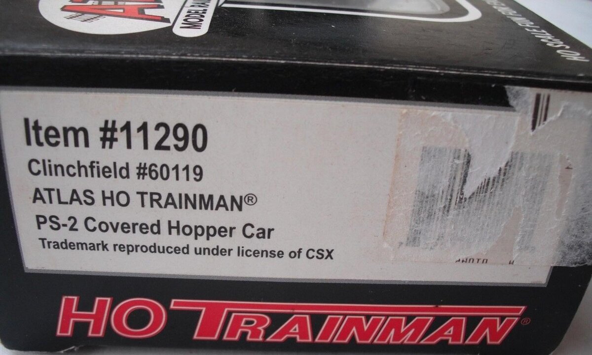 Atlas 11290 HO CRR Trainman PS-2 Covered Hopper #60119