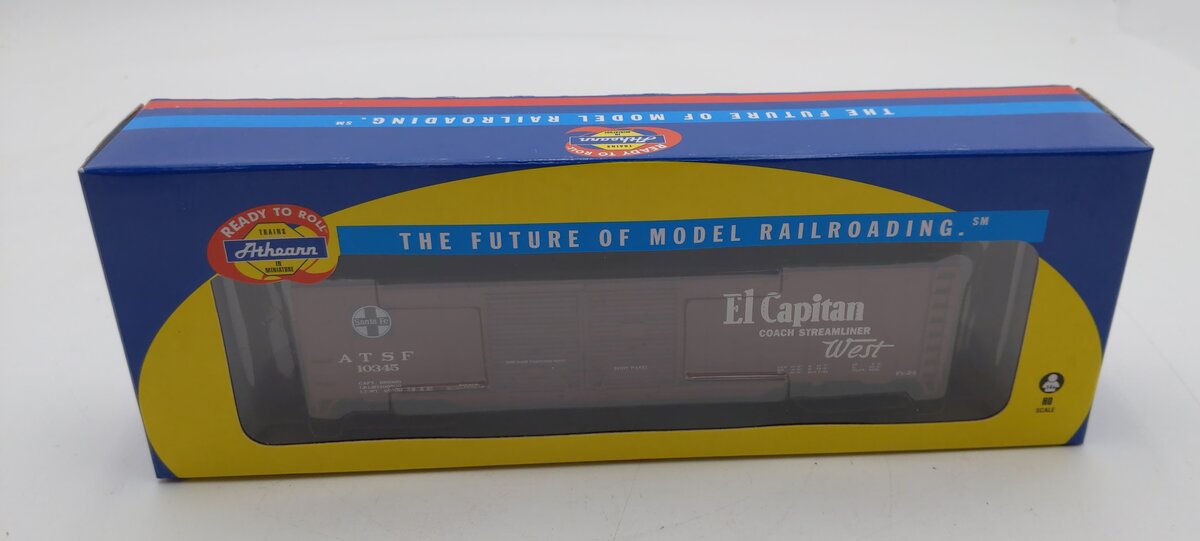 Athearn 98097 HO Scale Atchison Topeka Santa Fe 50' Double Door Box Car #10345