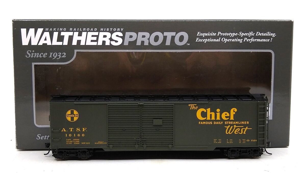 Walthers 920-101658 HO Santa Fe 50' AAR Double-Door Express Boxcar #10160