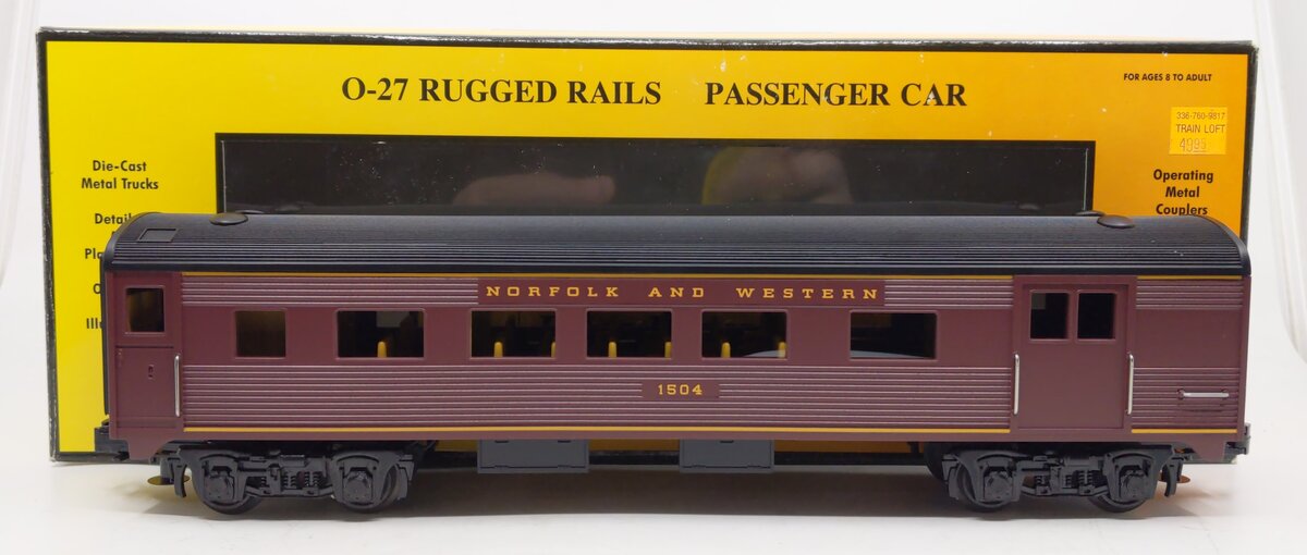 MTH 33-6028 Norfolk & Western O-27 Streamlined Combine Car