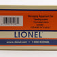 Lionel 6-81067 O Gauge Monopoly Aquarium Car