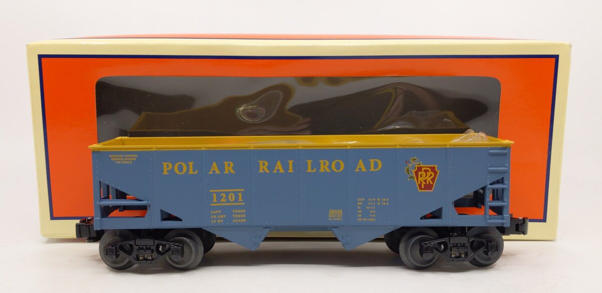 Lionel 6-26445 O Gauge Polar Railroad Hopper w/Presents