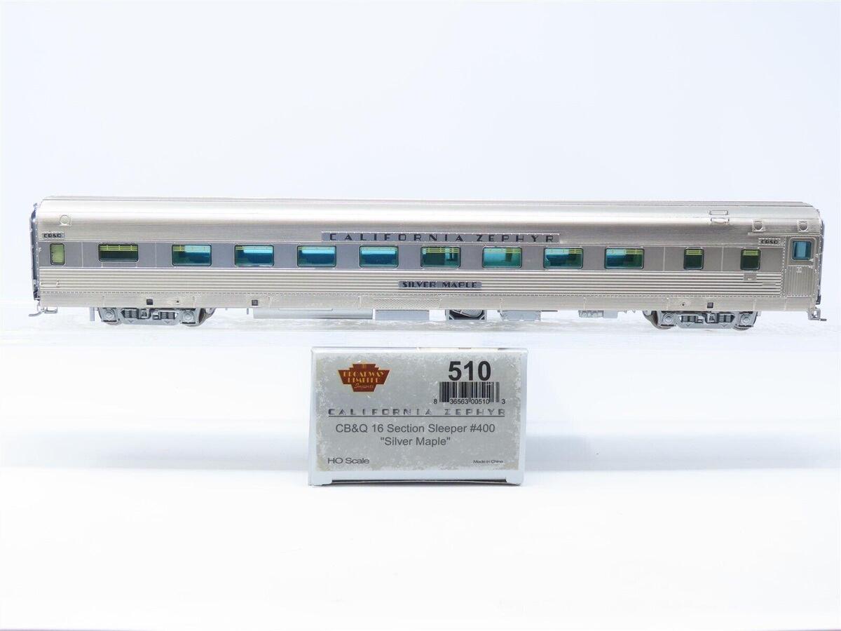 Broadway Limited 510 HO CB&Q "Silver Maple" Paragon Series Sleeper Car #400