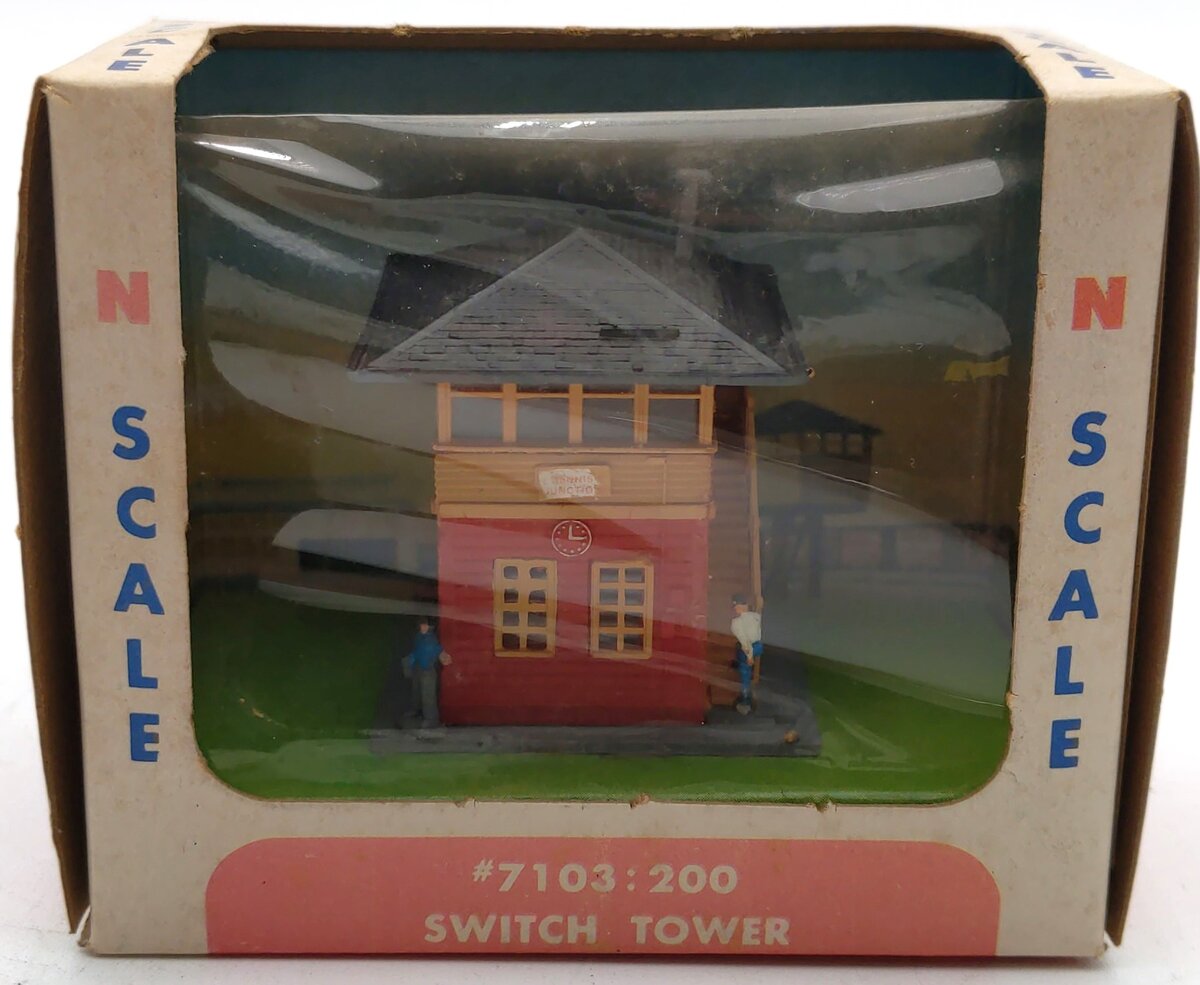 Bachmann 7103/200 N Scale Pre-Assembled Switch Tower w/Attached Figures