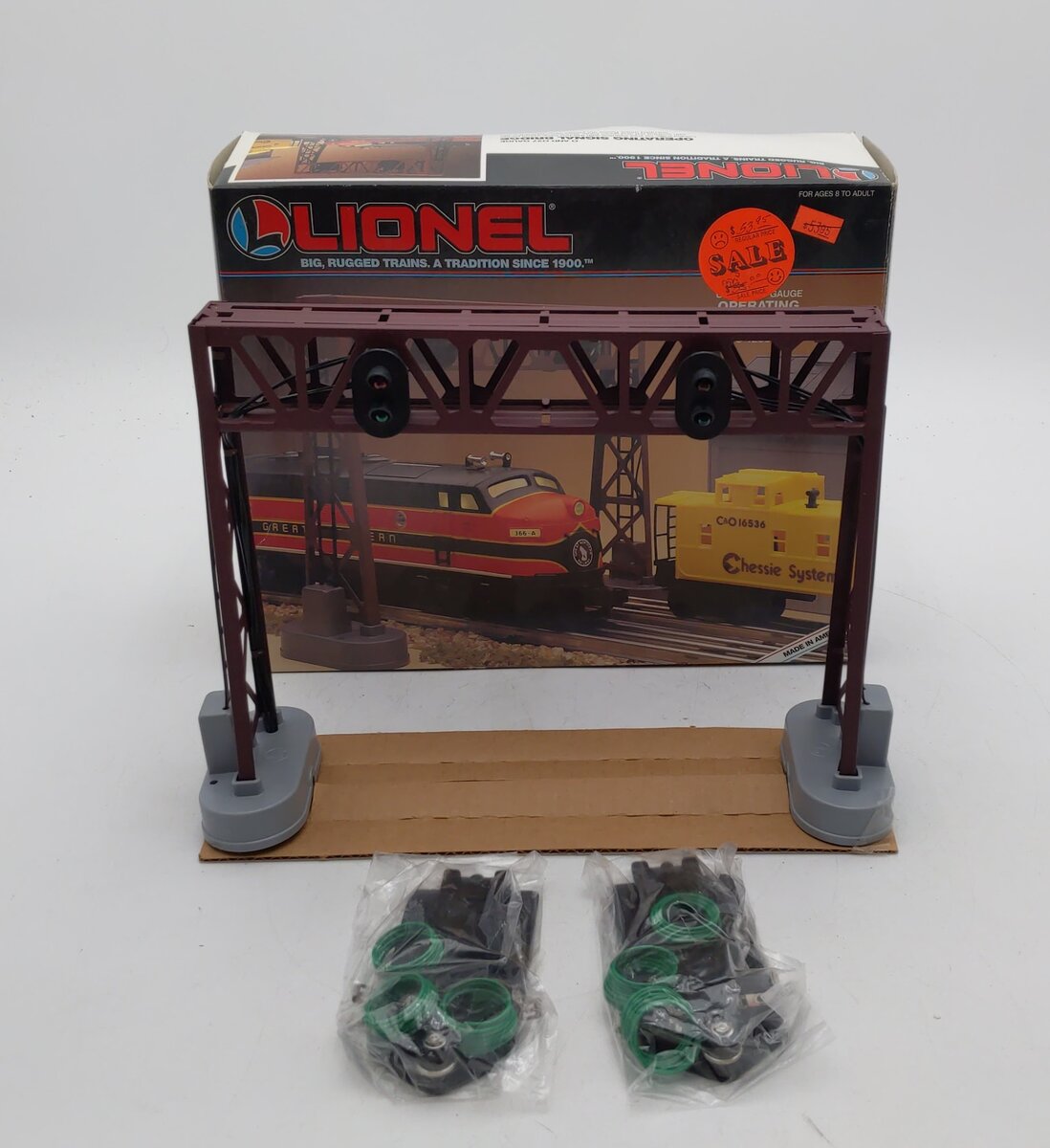 Lionel 6-12895 O Gauge Operating Dual Signal Bridge