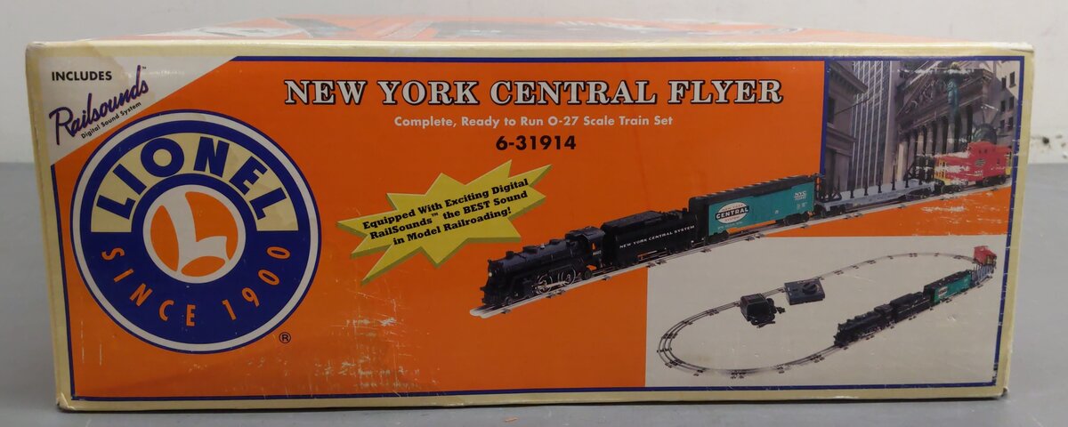 Lionel 6-31914 O New York Central Steam Freight Flyer O Gauge Steam Train Set EX/Box