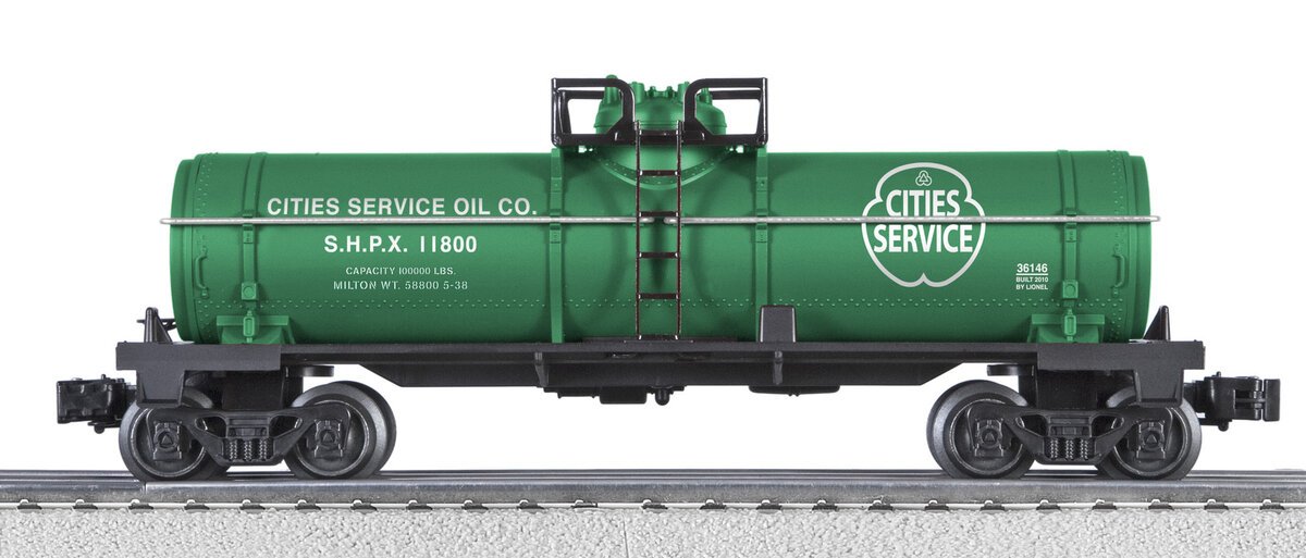 Lionel 6-36146 O Gauge Cities Service Tank Car #11800