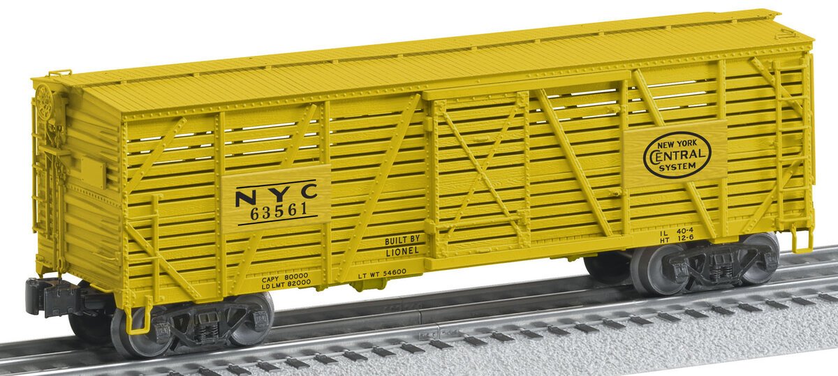 Lionel 6-17721 O Gauge Postwar Scale 40-Ton Stock Car (Set of 2)