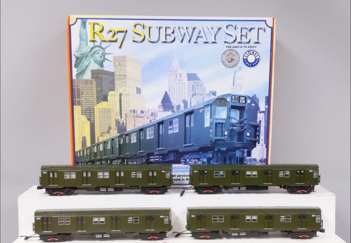 Lionel 6-31751 O Gauge MTA R-27 Subway Set LN/Box