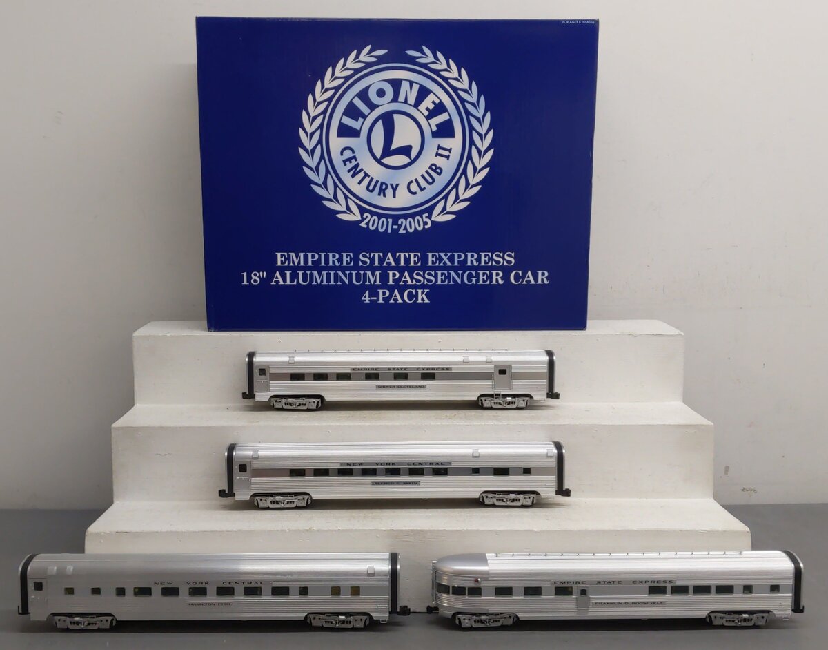 Lionel 6-29173 O New York Central Empire State Express Passenger Cars (Set of 4) EX/Box
