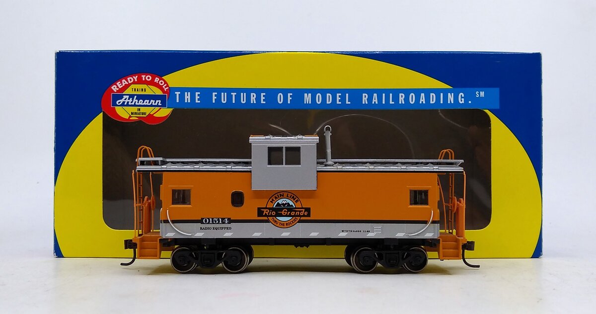 Athearn 75231 HO Scale D&RGW RTR Wide Vision Caboose #01514 LN/Box