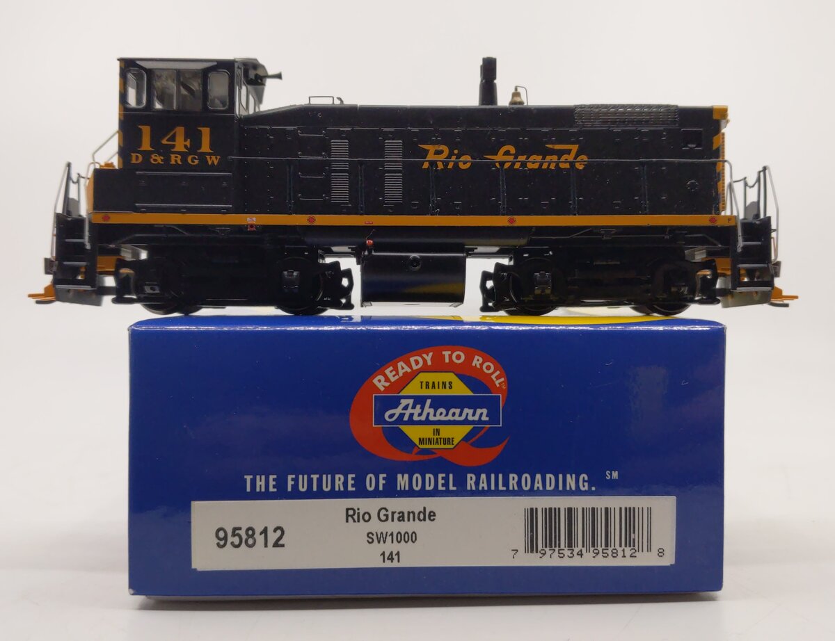 Athearn 95812 HO Denver & Rio Grande Western SW1000 Diesel Locomotive #141