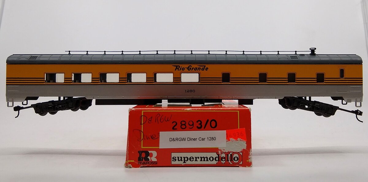 Rivarossi 2893 HO Denver and Rio Grande Western 1930s Era Streamlined Diner