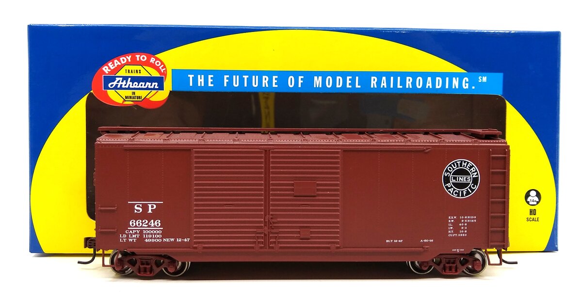 Athearn 74923 HO SP RTR 40' Double Door Box Car #66246