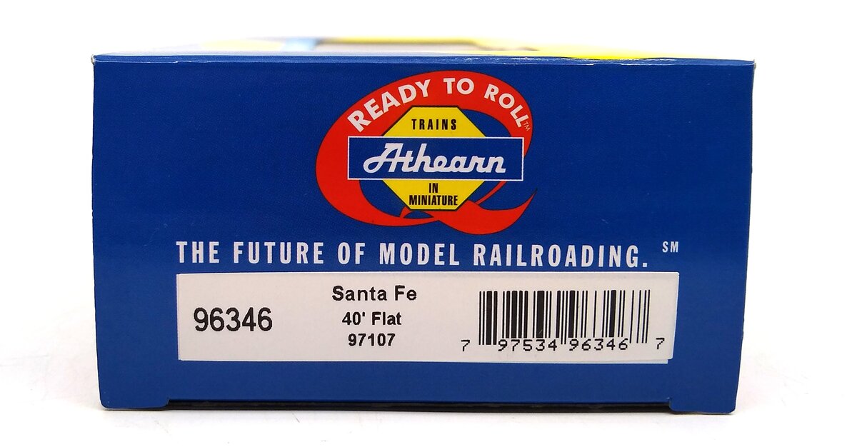 Athearn 96346 HO ATSF RTR 40' Flat Car #97107